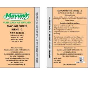 <br>MAVUNO COFFEE (Blend - 2)</br><br>20:10:10</br>