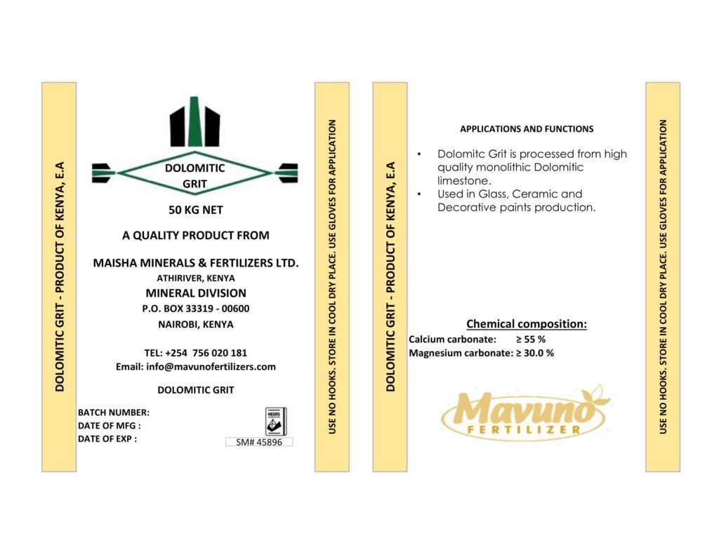 DOLOMITE GRIT